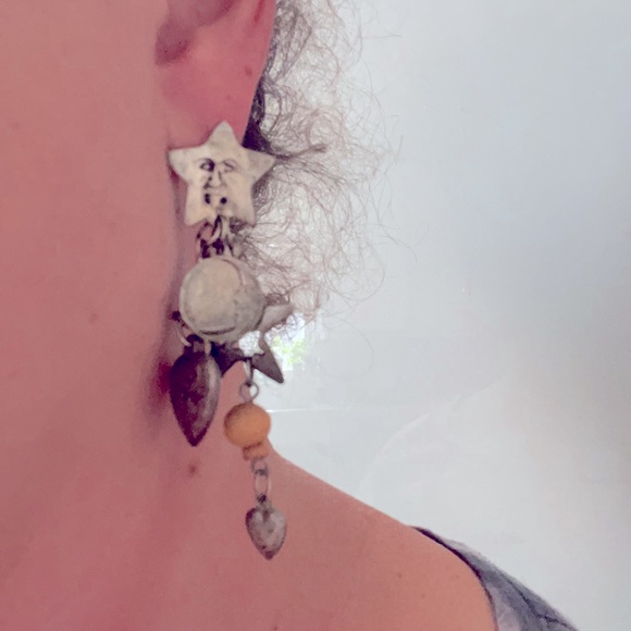 moon earrings 💙🌝🌙⭐️ - Picture 6 of 6